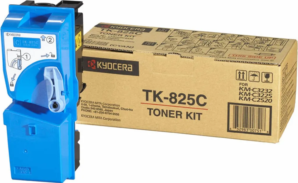 Acquista Toner Kyocera TK-825C 1T02FZCEU0 Ciano | Alta Resa 7k Pagine