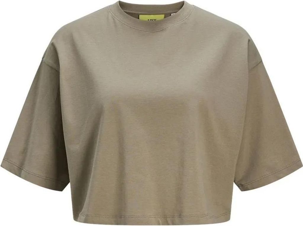 Jack & Jones Andrea Loose Jjxx Kurzarm-t-shirt Beige L Damen Beige L