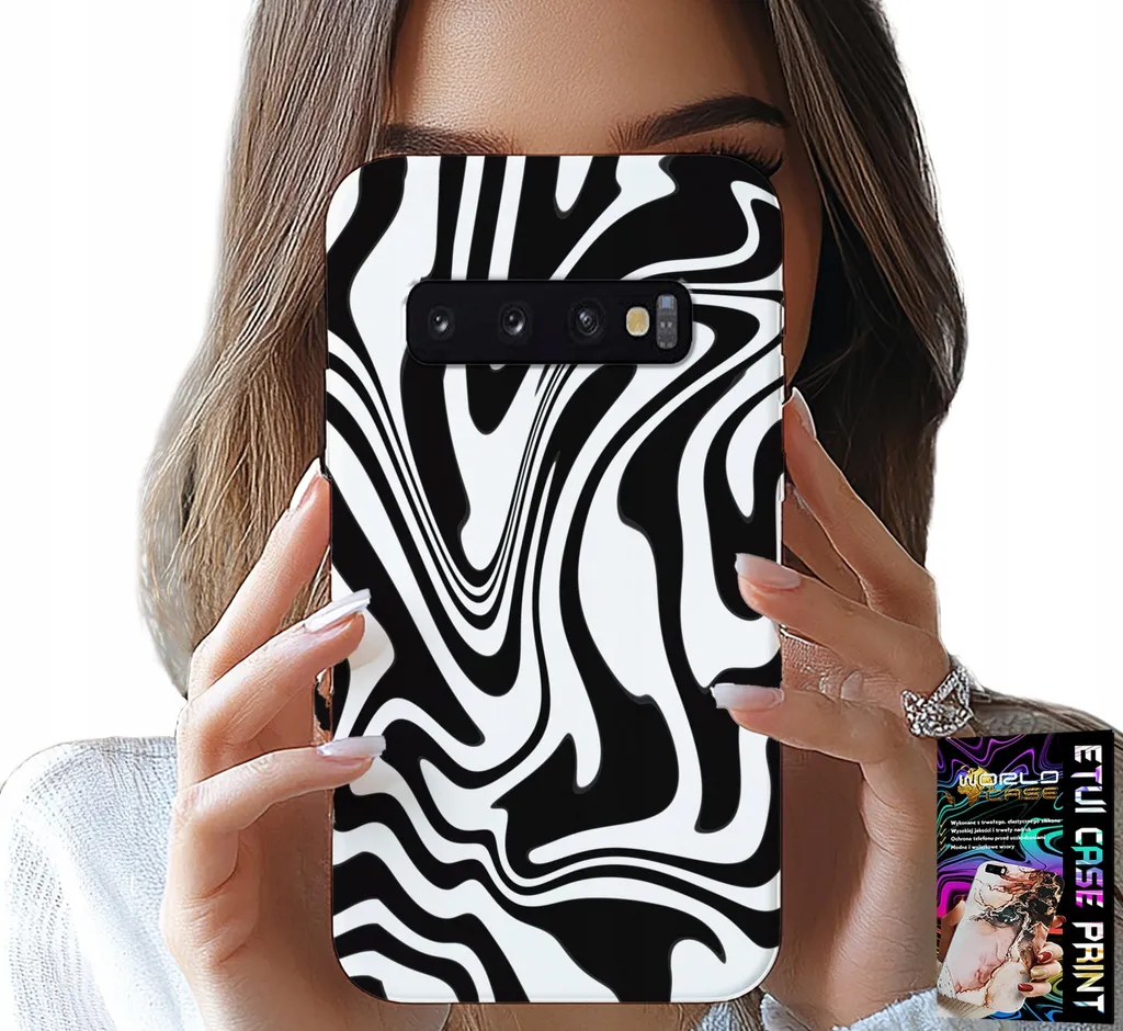 Vesti il tuo Samsung S10 Plus: Cover Abstract Art + Pellicola Protettiva