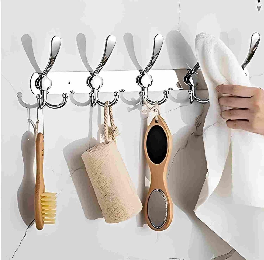 Garderobenhaken Garderobenleiste Wand,Handtuchhaken,Hakenleiste,Türhaken,mit 15 Haken,Kleiderhaken Wand,Edelstahl Rostfrei,für Flur Küche Bad, B...