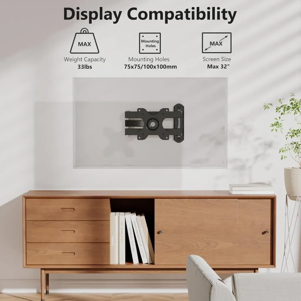 Support mural extensible 37.5cm en aluminium robuste Echo Show 15 - 5