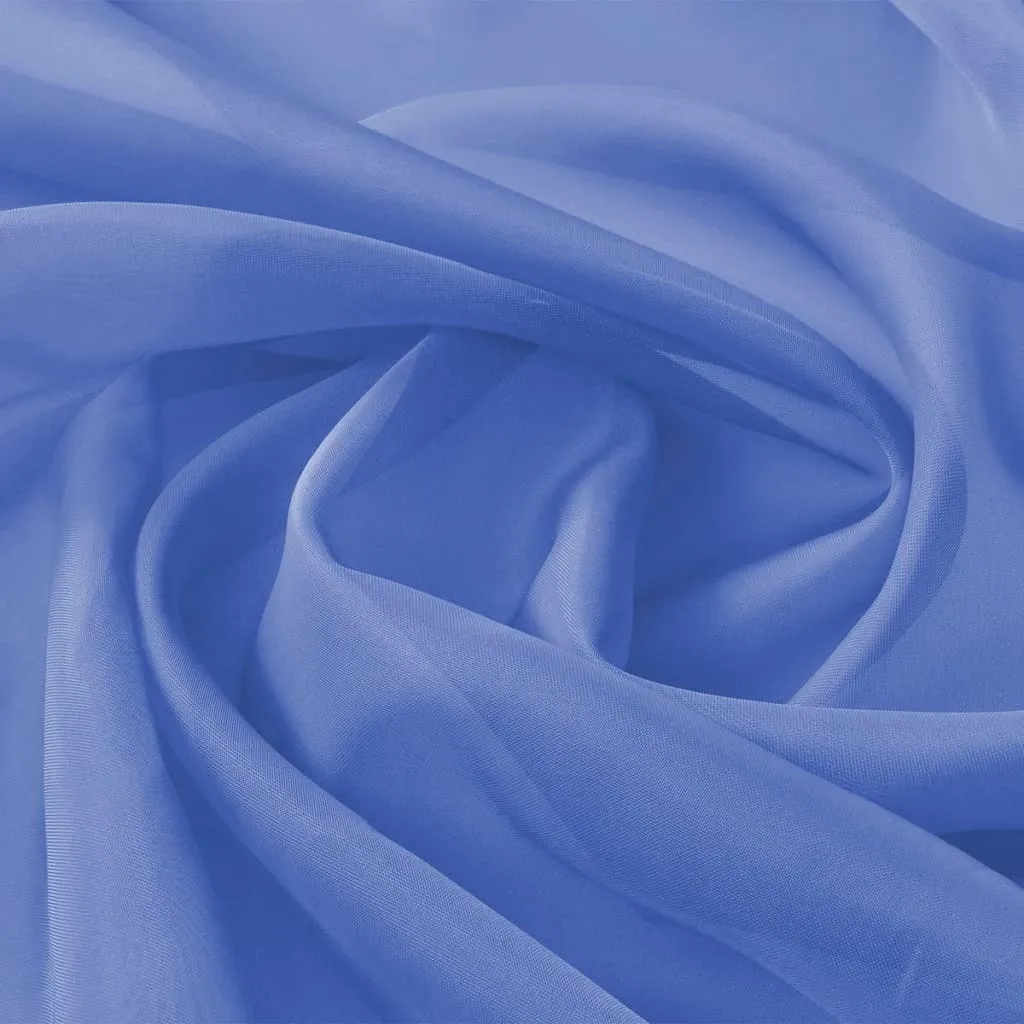 Voilage de décoration bleu roi 1,45 x 20 m pour événement et réception