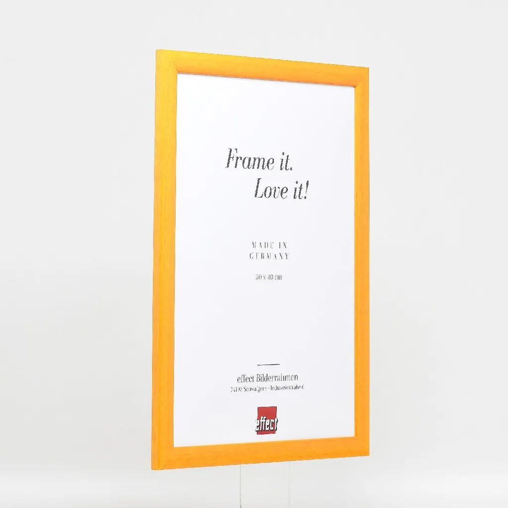 Cornice Legno Miele 24x30 cm | Profilo 43 & Vetro Soffiato - 6
