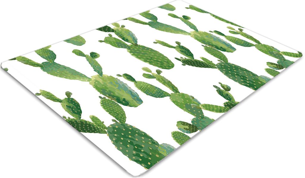 Stuhlunterlage Bürostuhlunterlage 120 cm x 90 cm Bodenmatte Bürostuhlunterlage - Kakteen