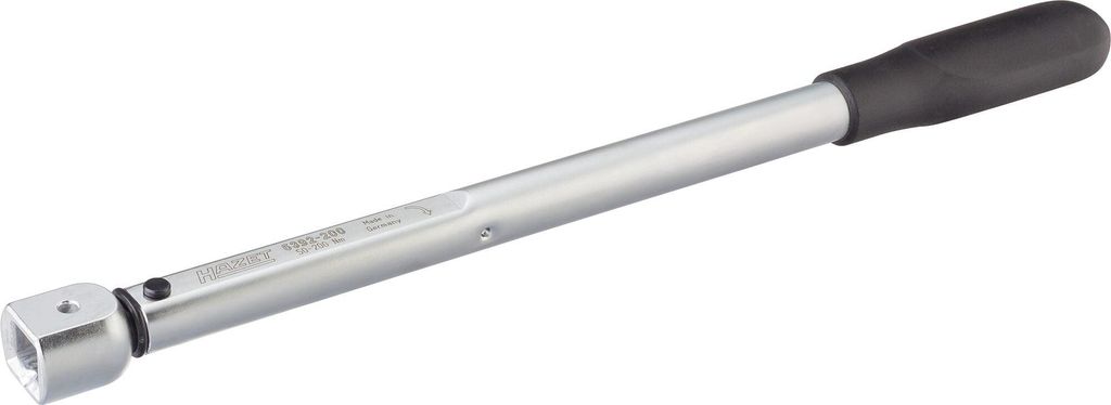 Hazet Drehmomentschlüssel 50 - 200 Nm, Genauigkeit: 2%, 14 x 18 mm Einsteck-Vierkant hohl, Länge 401 mm