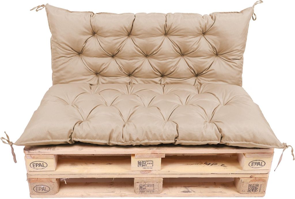 TexDeko Garden Palettenauflage 120x60cm mit Rückenlehne Produktbild 