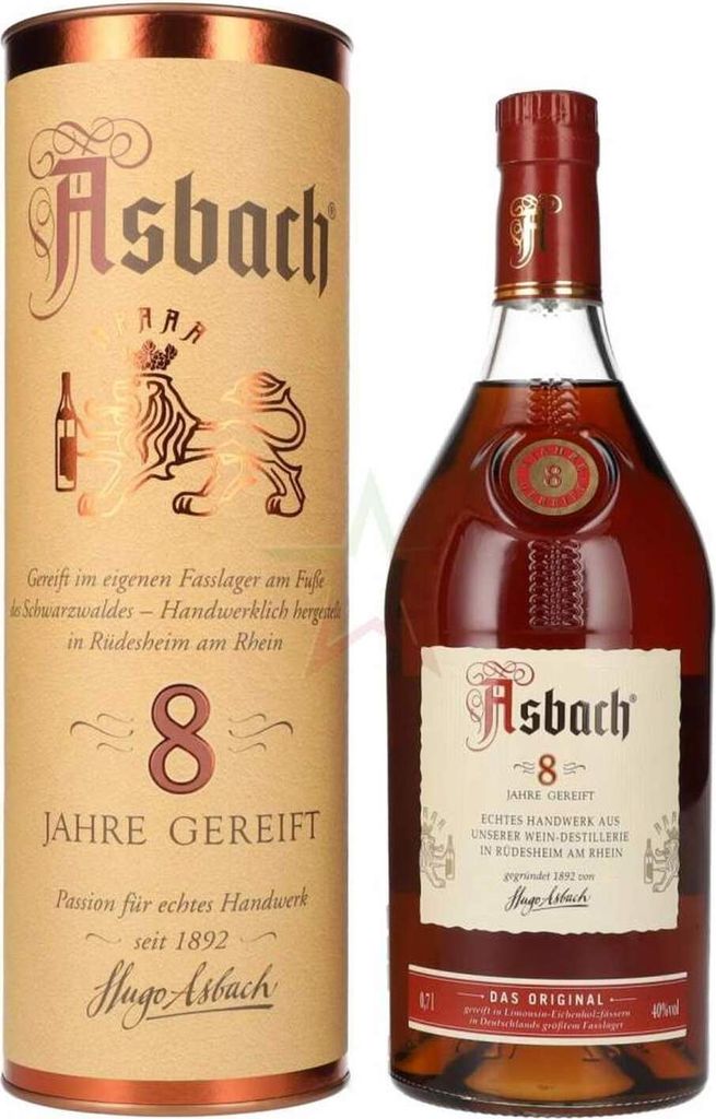 Asbach Privatbrand 8 Years 40 % 0,70 Liter