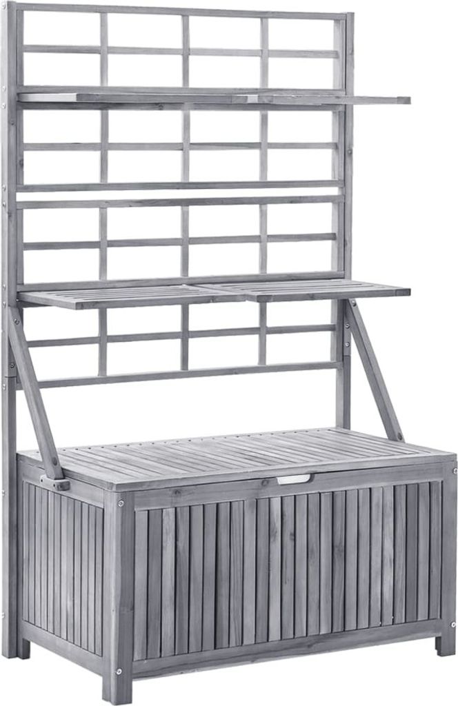 vidaXL Aufbewahrungstruhe mit Rankgitter 99x55x160cm Produktbild 