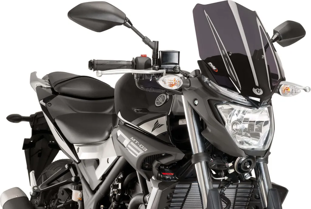 Réduire la Fatigue de Vent : Bulle Puig Touring Yamaha MT-03 Fumé Foncé
