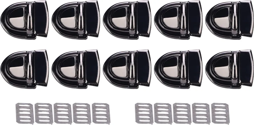 10 Set Fibbie 20mm con Piastra 10.5x22mm per Cinture in Cuoio Fai da Te