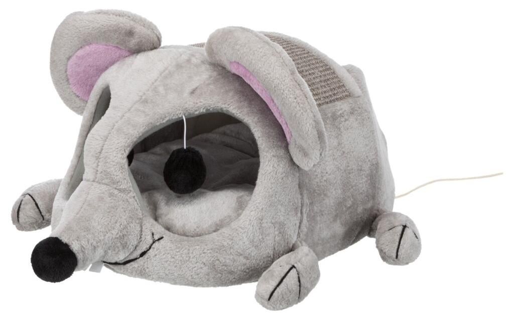 TRIXIE Kuschelhöhle Lukas - hellgrau/grau - 35 × 33 × 65 cm Produktbild 