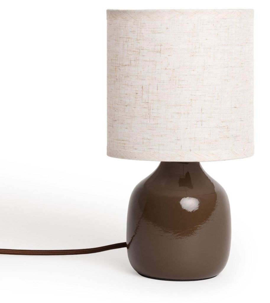 Tischlampe Keramik Cleo S Braun Produktbild 