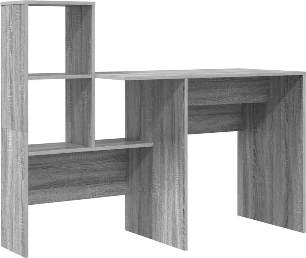 Scrivania Moderna Grigio Sonoma 131,5 cm vidaXL | Design Funzionale