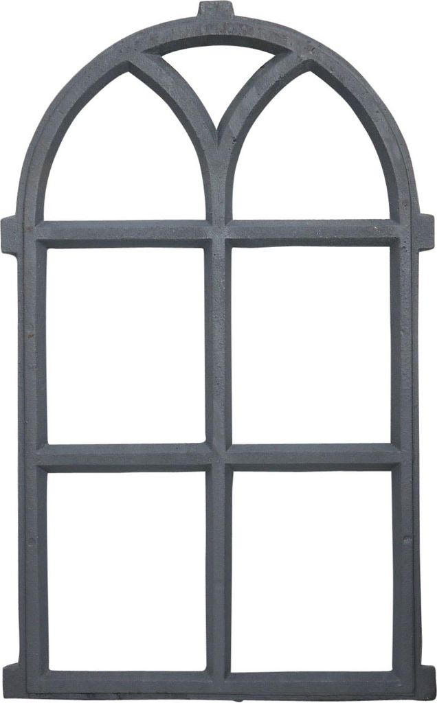 Stallfenster Fenster Scheunenfenster Eisen grau Eisenfenster 68cm Antik-Stil