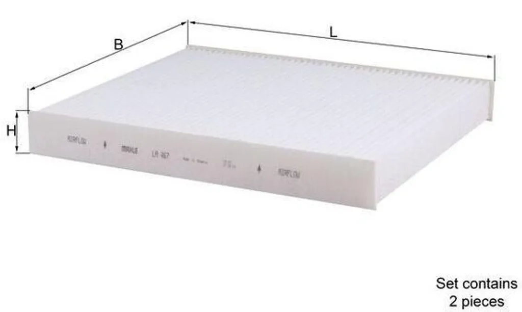 Filtre d'habitacle KNECHT LA 467/S : protection contre les polluants