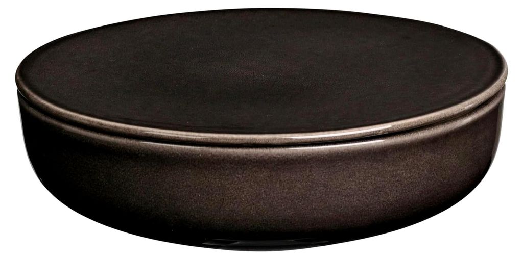 Schale aus Steingut, Anthrazit, 17 cm