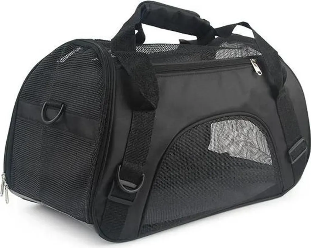 Borsa Trasportino Animale S Nero 43x22x26cm - Massimo Comfort
