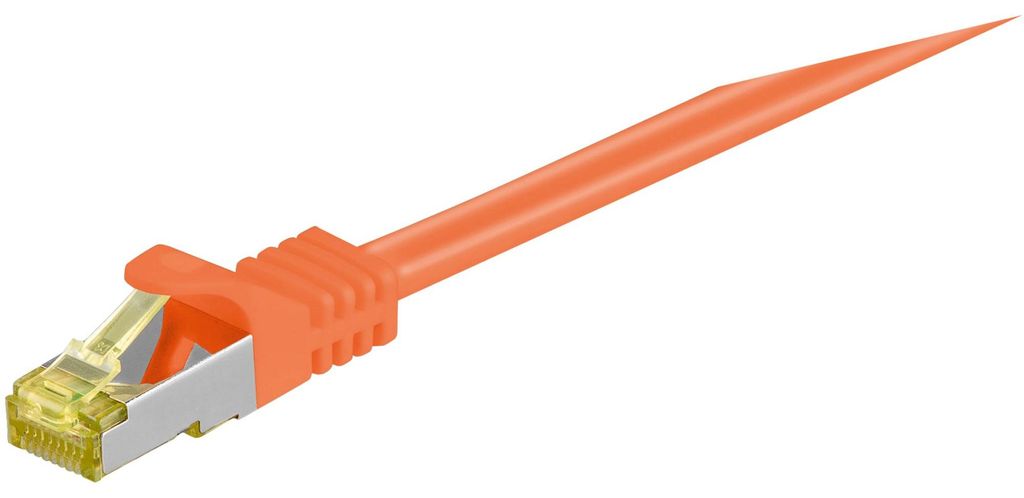 goobay Patchkabel RJ-45 SFTP, mit Cat 7 Rohkabel, Kabel, (1 Meter, 500