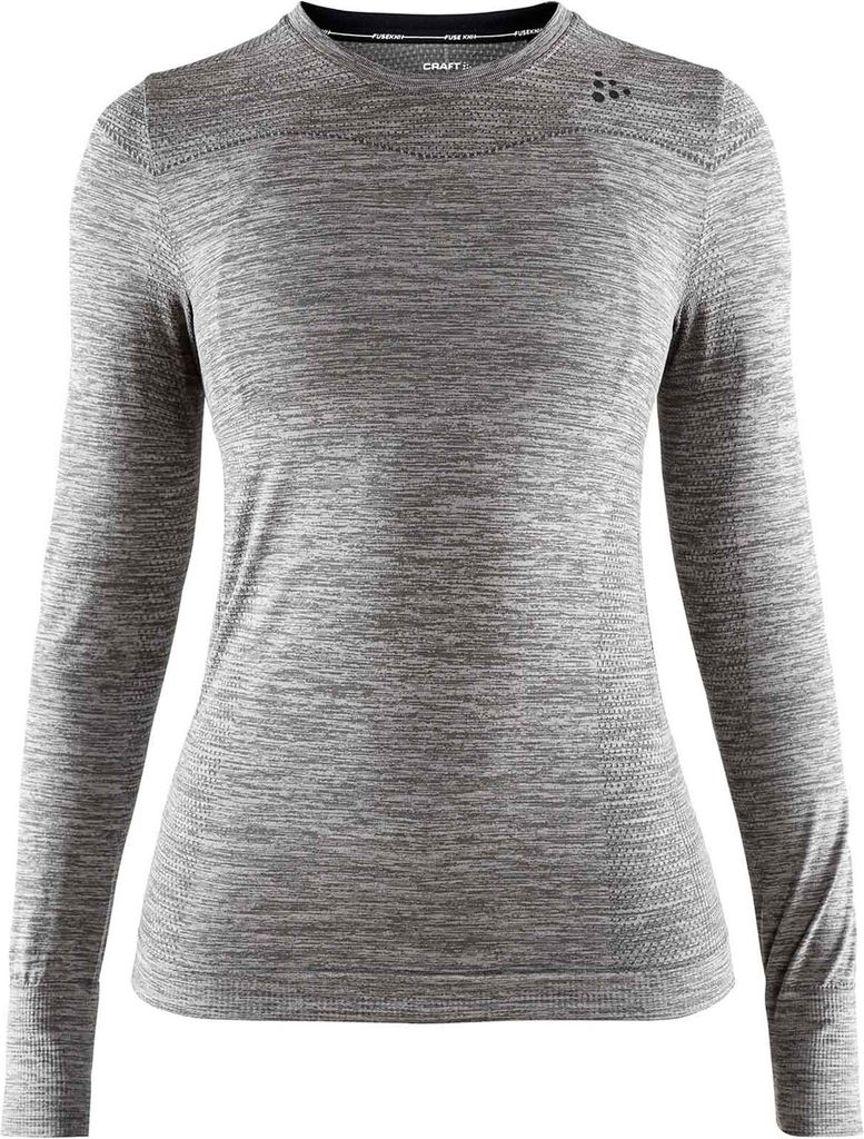 CRAFT Fuseknit Comfort Funktionsshirt langarm Damen dunkelgrau melange XL