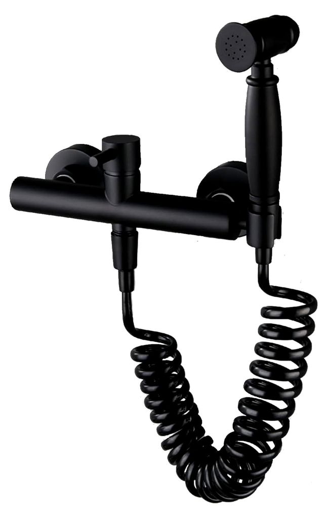 Sprühgerät for Toilette, Messing-WC, verdecktes Handsprühgerät, tragbar, for Toilettensprühgerät, mit 1,5 m langem, flexiblem Federschlauch u...