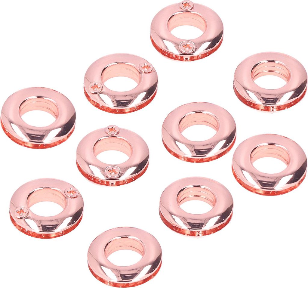 Metall Ösenknöpfe Set, 10-teilig Roségold, Hochwertige Druckknöpfe für DIY Kleidung & Taschen