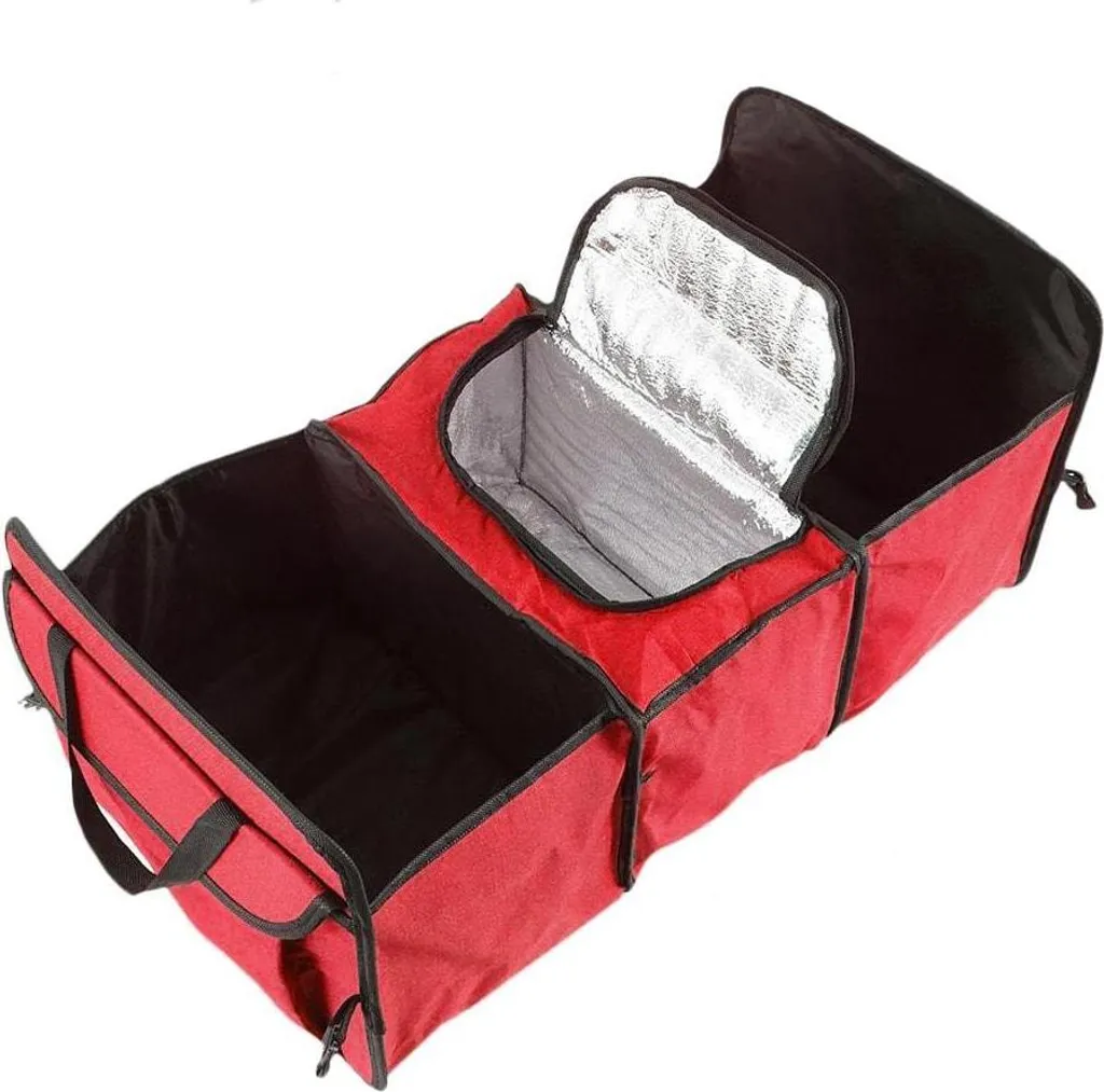 Fini le désordre : organiseur de coffre voiture pliable rouge efficace