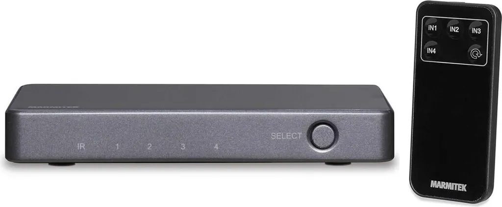 Switch HDMI 2.0 4K60 Marmitek Connect 620 pour TV et Vidéoprojecteur