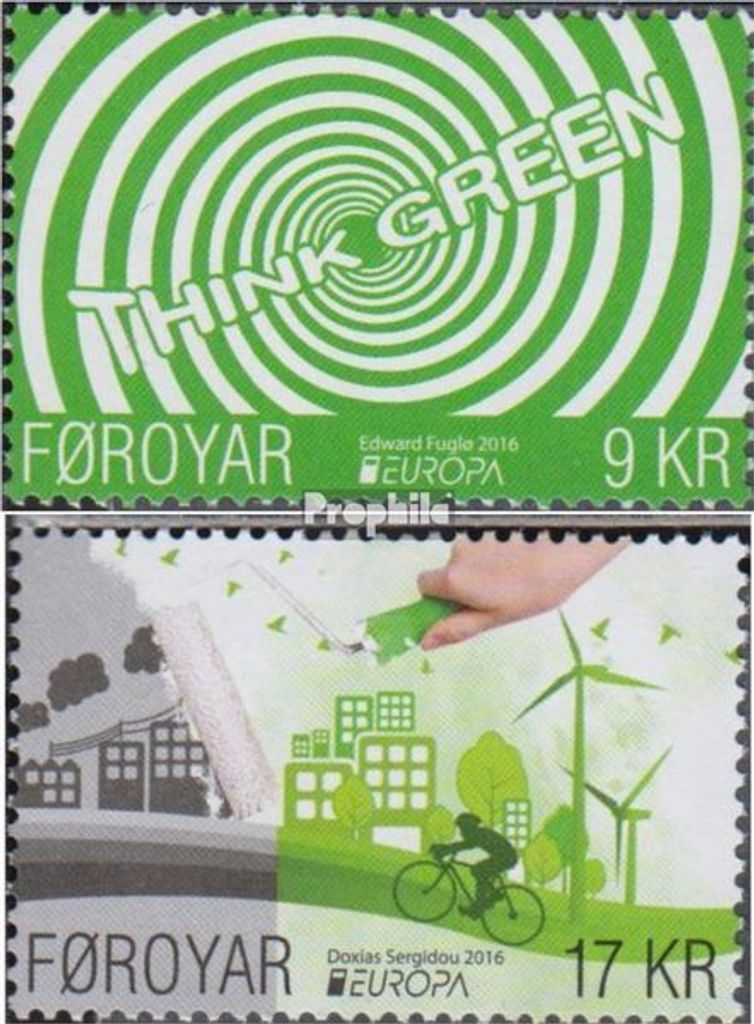 Briefmarken Dänemark - Färöer 2016 Mi 859-860 (kompl.Ausg.) postfrisch Umweltschutz