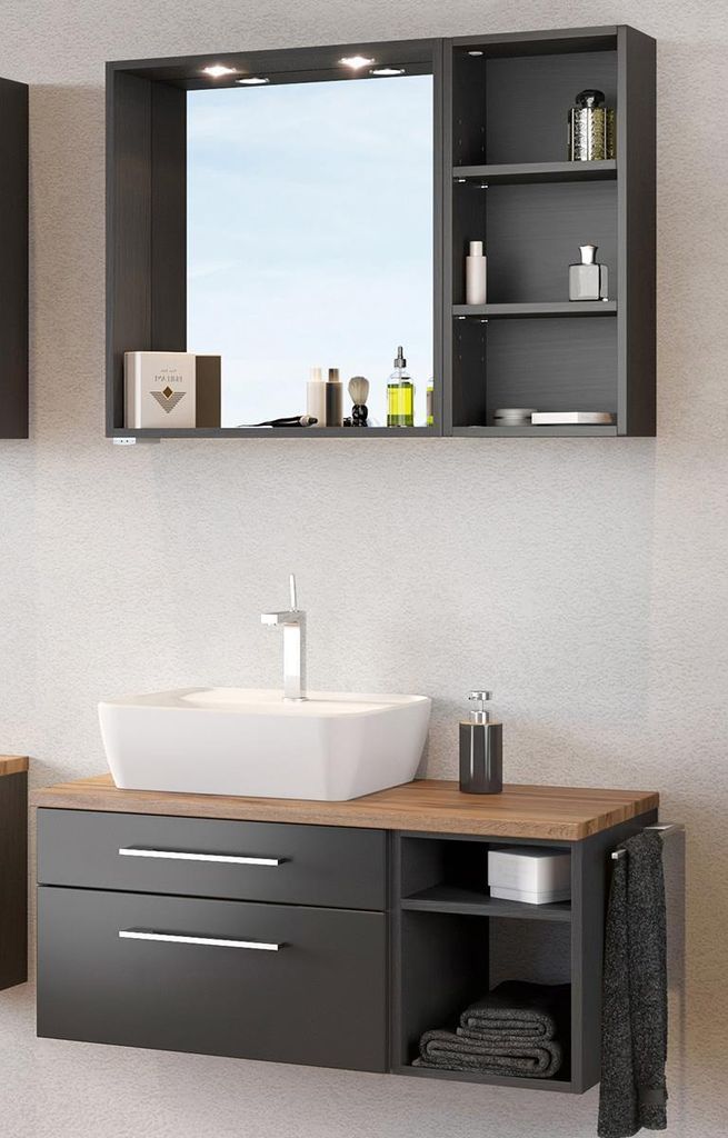 Waschtisch-Set Waschplatz Badmöbel Handwaschplatz Gästebad Produktbild 