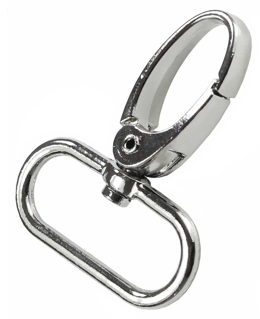 5 Bolzen-Karabiner Karabinerhaken silber 32x46mm