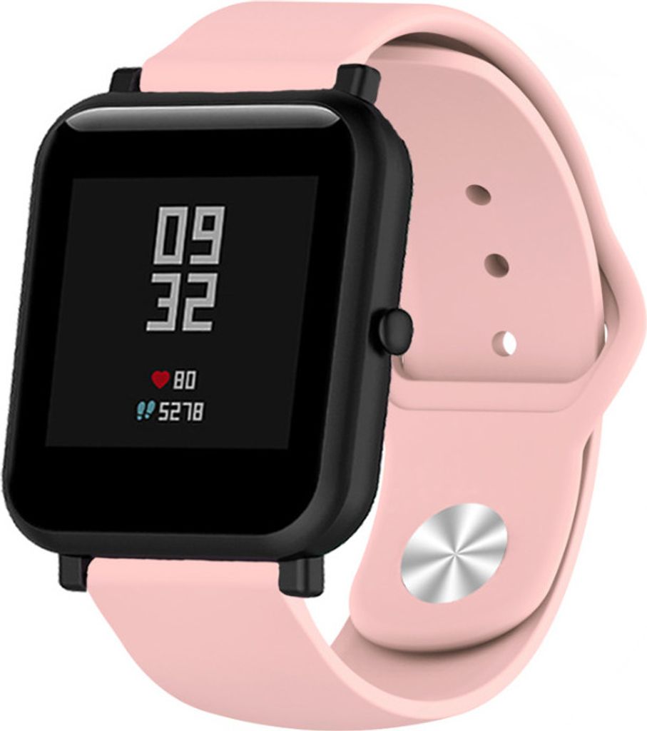 Strap-it Xiaomi Amazfit Bip Sportarmband (Hellrosa)