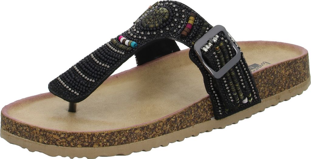 living UPDATED Damen-Pantolette mit Tieffußbett Schwarz, Farbe:schwarz, EU Größe:42