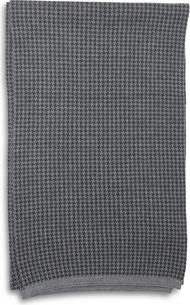 Écharpe Noir Homme Real Guys en Maille Fine et Douce Taille Unique