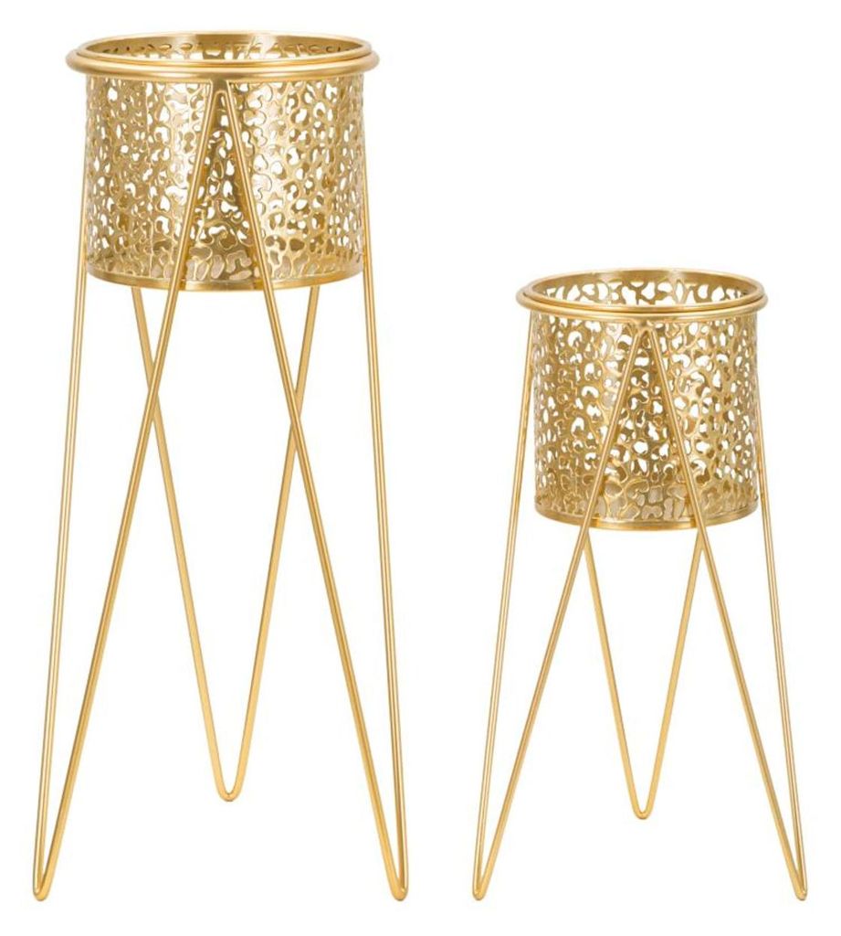 Mauro Ferretti Portavasi Glod coppia, 21x20x46-18x18x32 cm Immagine del prodotto 
