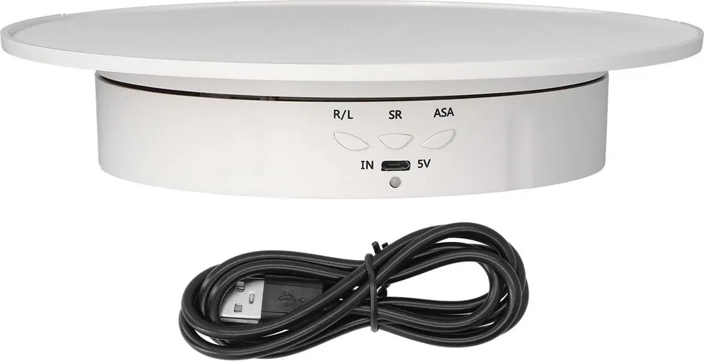 Support tournant électrique 200mm blanc : fini les vidéos instables