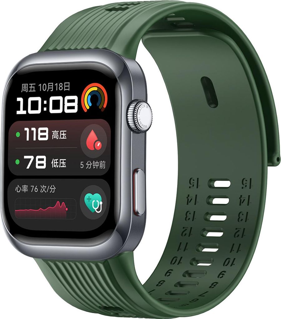 Strap-it Smartwatch Silikonarmband - passend für die Huawei Watch D2 (grün)