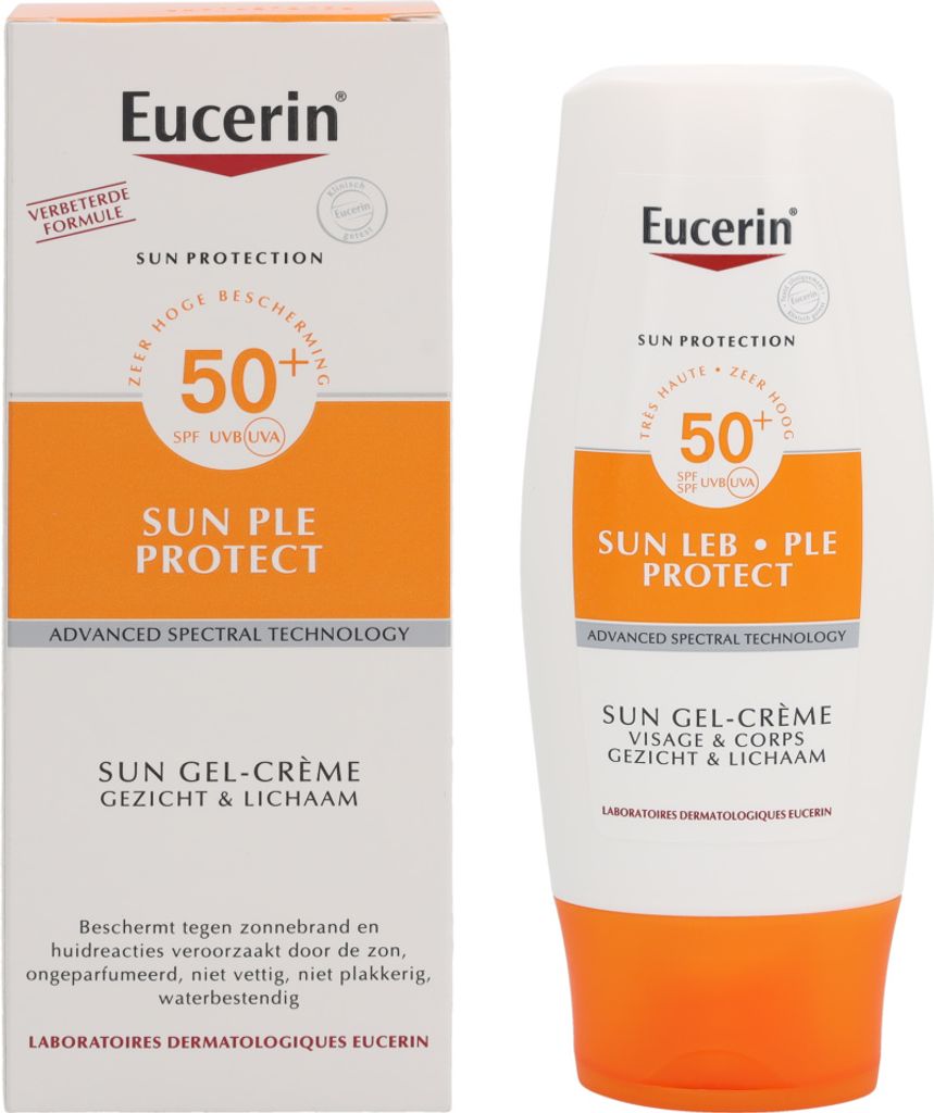 Eucerin Sun Leb Protect SPF50+ Gel-crème solaire pour le Image du produit 
