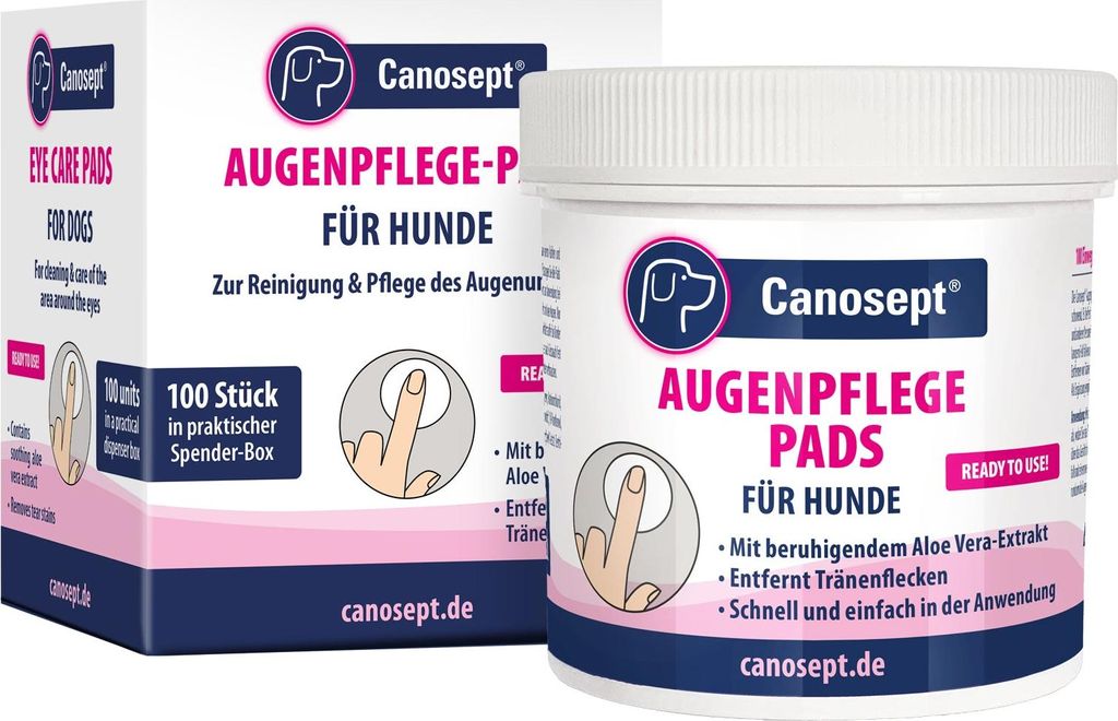 Canosept Augenpflege Pads für Hunde 100 Stück Immagine del prodotto 