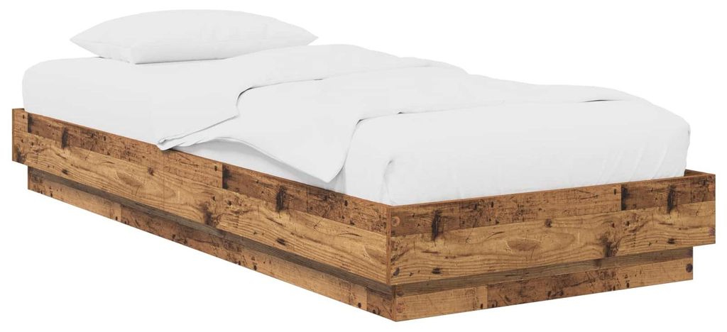 vidaXL Bodenbettgestell Altholz 80 x 200 cm Holzwerkstoff