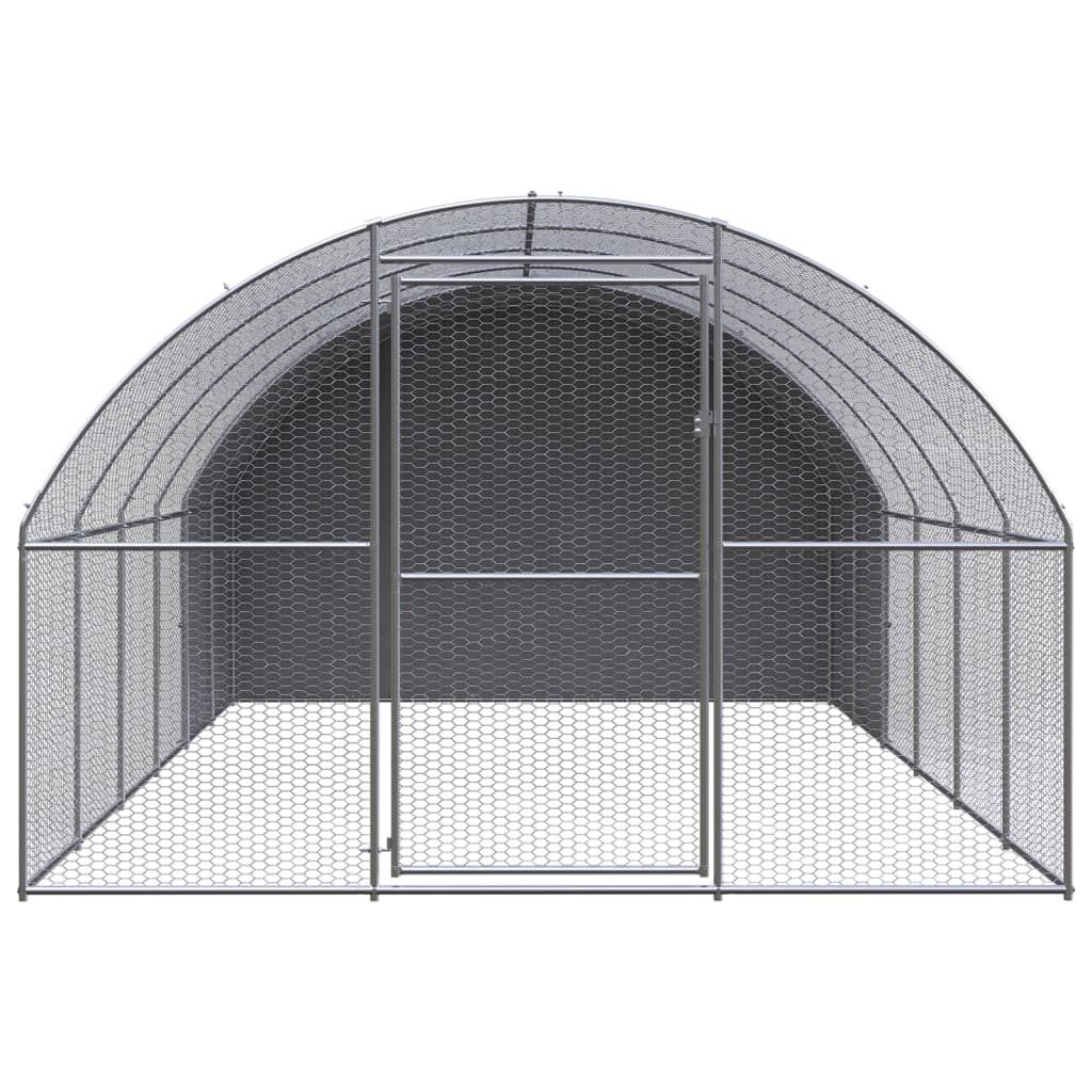 "WINTER SALE" Outdoor-Hühnerstall 3x6x2 m Verzinkter Stahl - Kleintier-Ställe NEU3398150