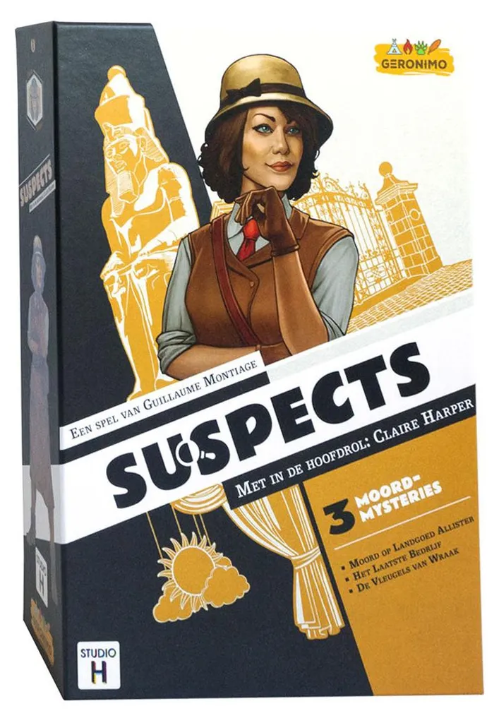 Jeu de société de déduction Soupçonne par Geronimo Games pour la famille
