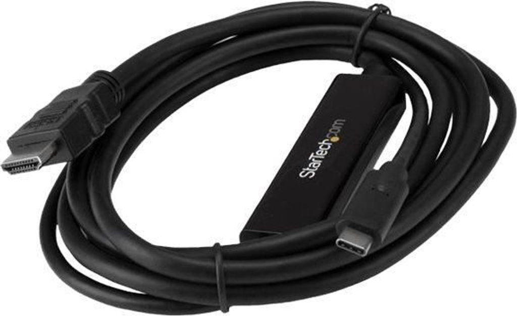 StarTech.com Kabel USB-C zu HDMI Adapter de 2m - Cable USB-C zu HDMI Konverter de USB-C zu HDMI für Computer USBUSB Typ C 4K 30Hz - Schwarz (CDP2H...