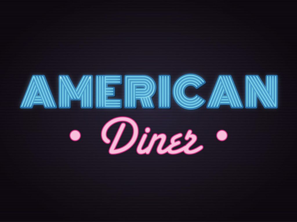 vianmo Holzschild 30x40 cm American Diner Reklame Deko Schild
