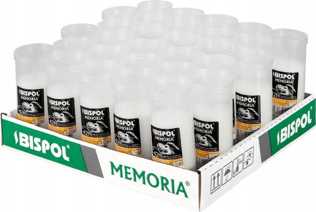 Wkłady do zniczy parafinowe BISPOL P110 42H 30szt. Zdjęcie produktu 