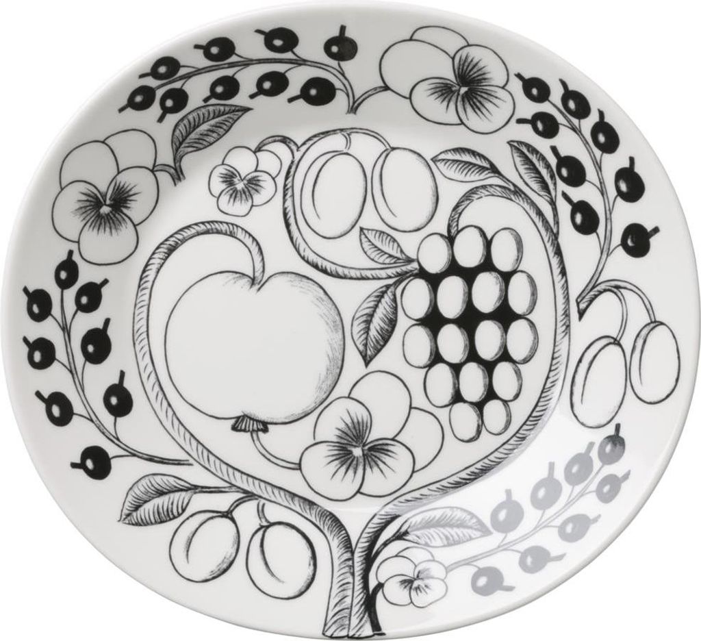 Arabia Paratiisi plate oval 25cm black 1005394