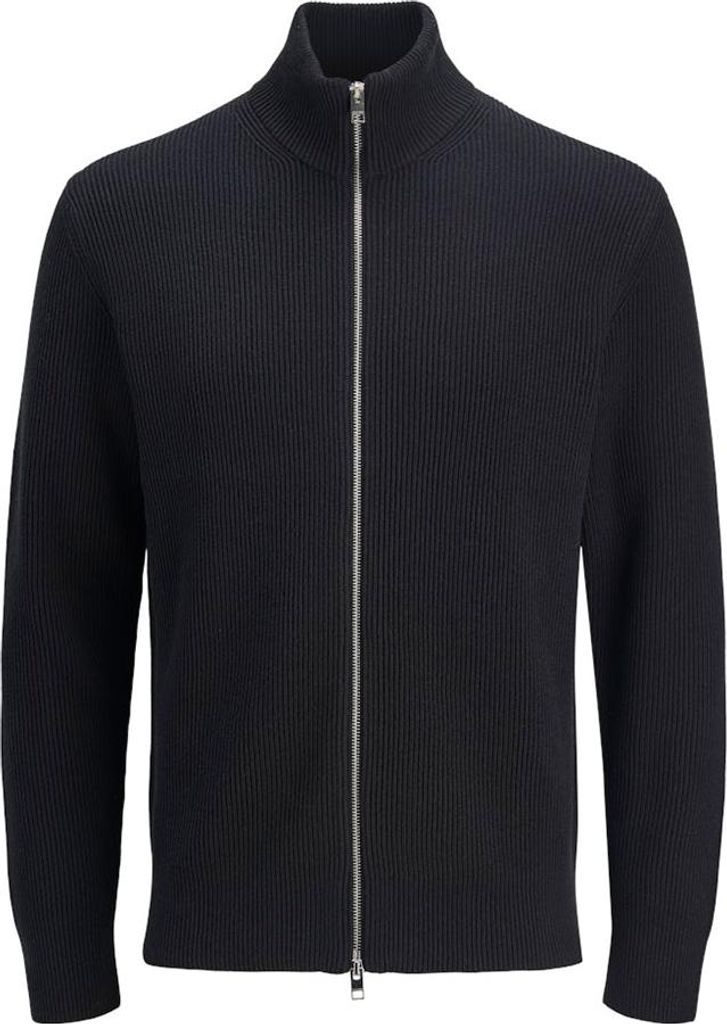 Jack & Jones Perfect Plus Size Vollreißverschluss Pullover Schwarz 3XL Herren Schwarz 3XL