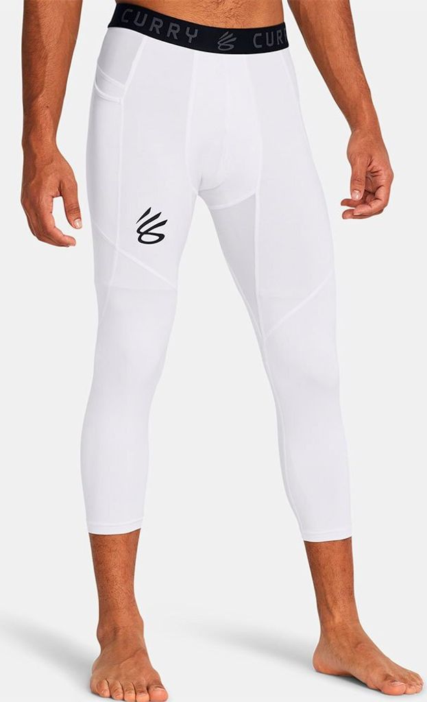 Under Armour Curry Brand Leggings Weiß L Herren Weiß L