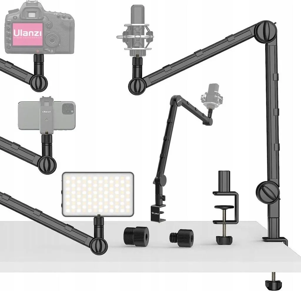 Bras de Suspension Multifonction pour Caméra LED et Microphone Ulanzi