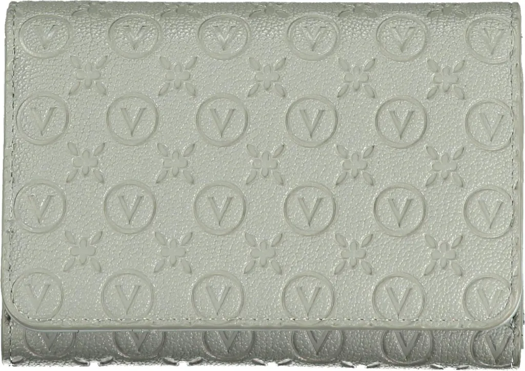 Portefeuille gris en matière recyclée pour femme, spécial cartes et monnaie