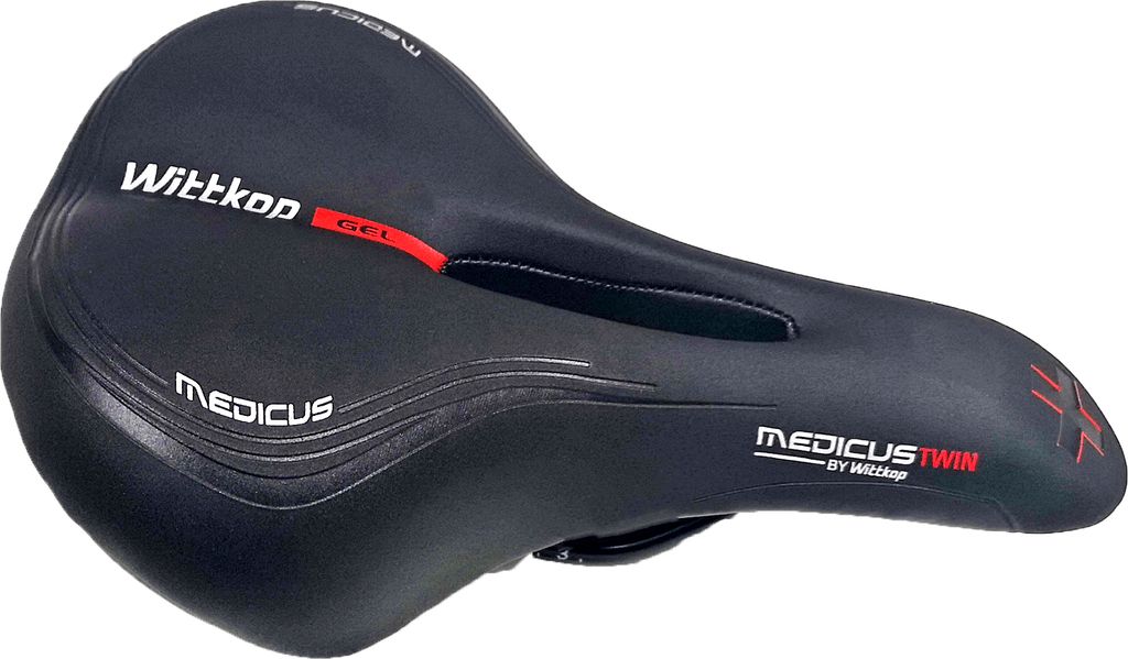 Wittkop Medicus 2.0 E-bike Sattel Schwarz 175 mm Schwarz Produktbild 6